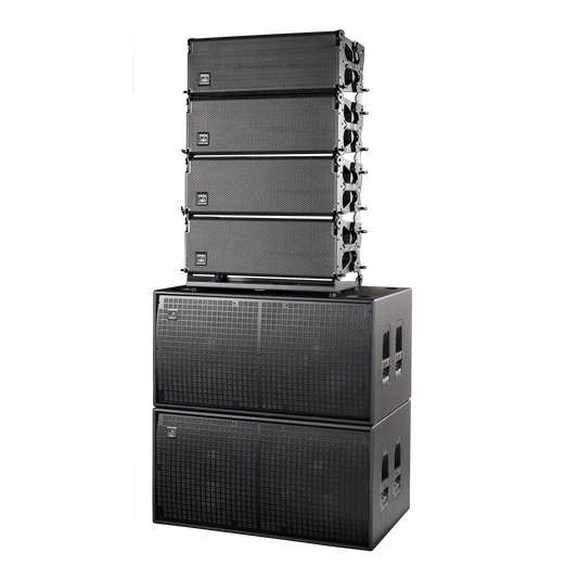 DAS AUDIO EVENT-218A professional dual 18" active subwoofer showcasing powerful audio design and robust build.